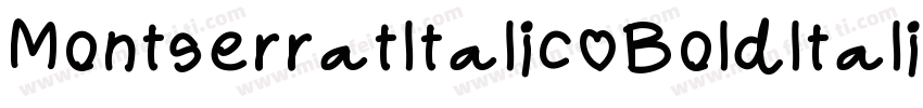 Montserratltalic Boldltalic字体转换